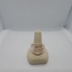 Pink & Gold Glass Ring